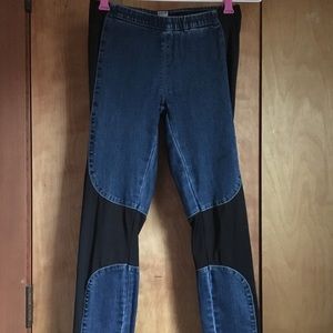 Uniq Black/Denim Jeggings